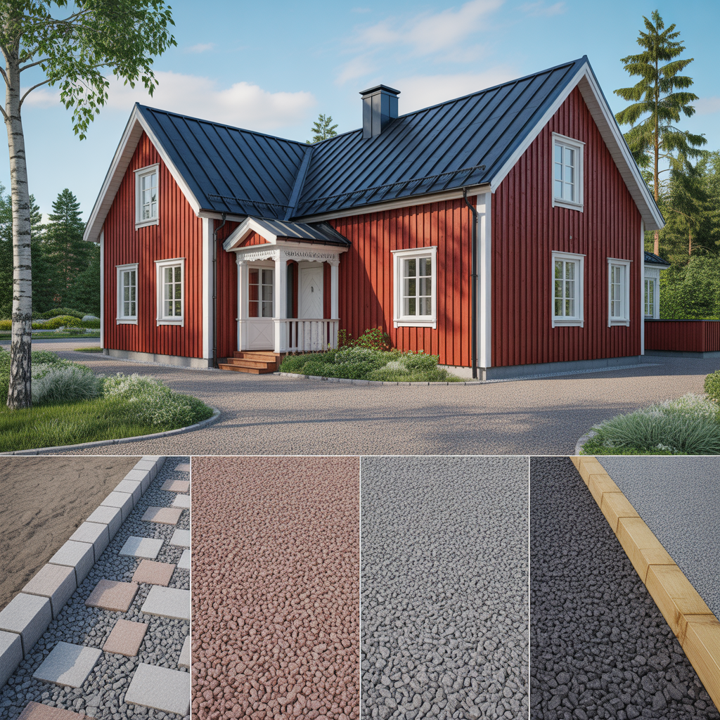 vad kostar en grusad uppfart prisnivaer och val av material