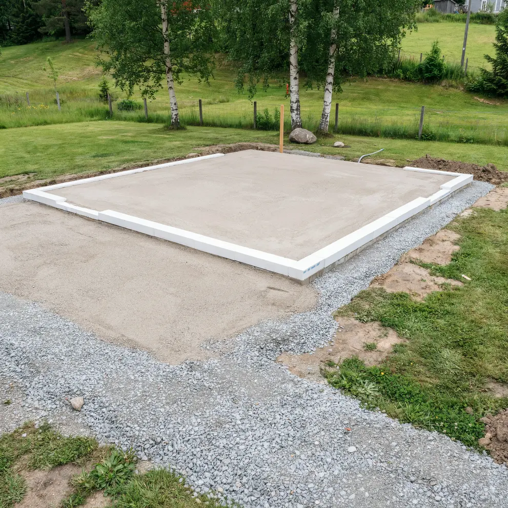 anlagga husgrund gjutning betongplatta malmo skane