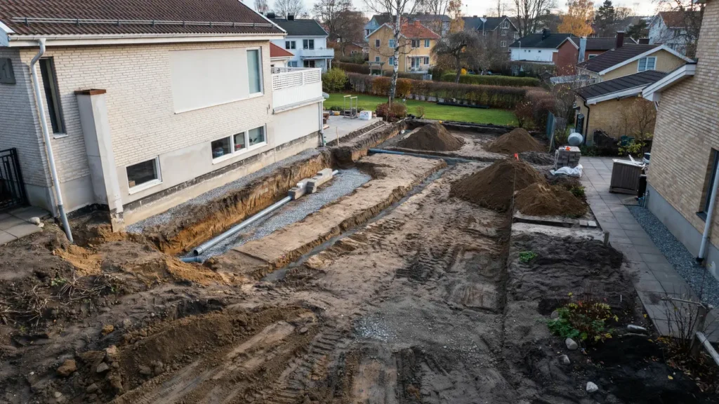 dr nering runt villa och terrass i limhamn malm